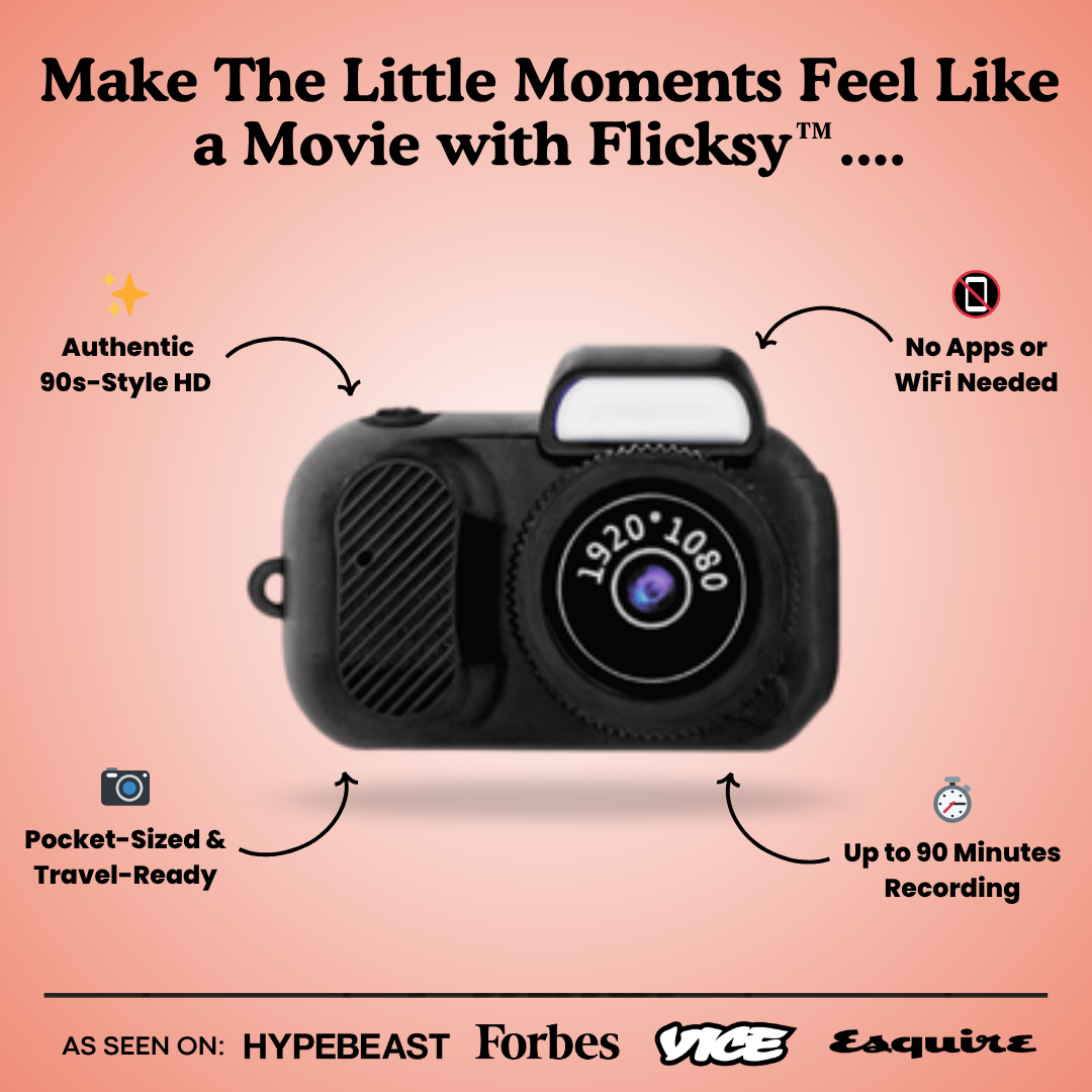 Flicksy™ Mini Retro Camera: Make Everyday Moments Look Magical!