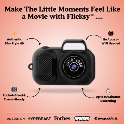 Flicksy™ Mini Retro Camera: Make Everyday Moments Look Magical!